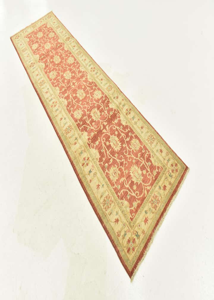 2' 9 x 9' 8 Hand Knotted Peshawar Ziegler Runner Rug