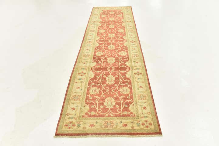 2' 9 x 9' 8 Hand Knotted Peshawar Ziegler Runner Rug