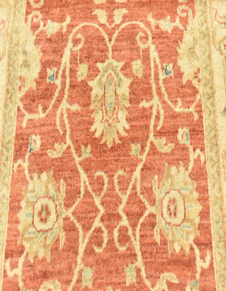 Detail image of 2' 9 x 9' 8 Hand Knotted Peshawar Ziegler Runner Rug