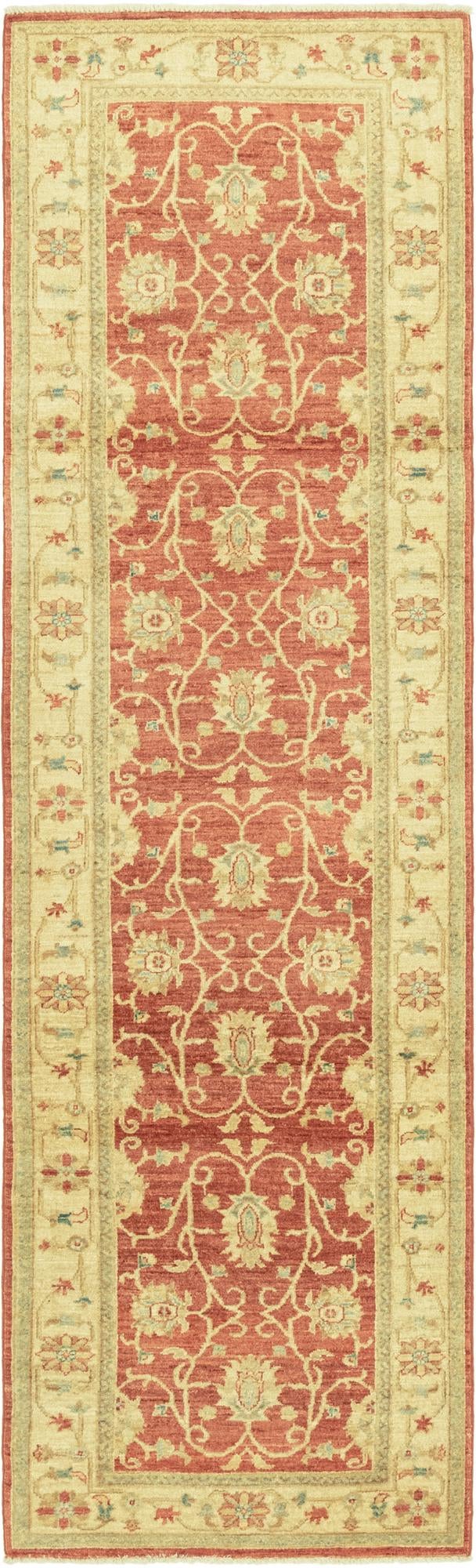 2' 9 x 9' 8 Hand Knotted Peshawar Ziegler Runner Rug