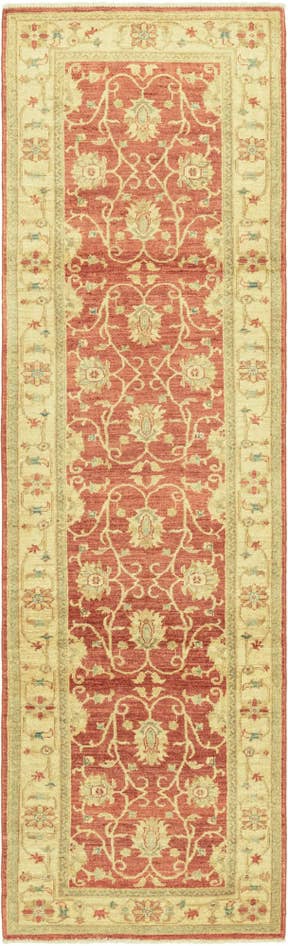 Detail image of 2' 9 x 9' 8 Hand Knotted Peshawar Ziegler Runner Rug