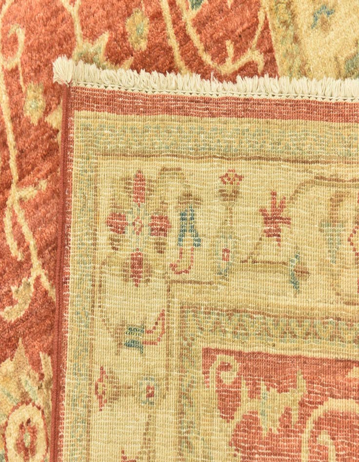 Detail image of 2' 9 x 9' 9  Hand Knotted Peshawar Ziegler Runner Rug