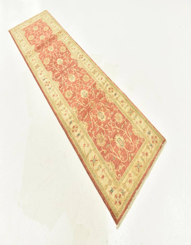 Detail image of 2' 8 x 9' 2  Hand Knotted Peshawar Ziegler Runner Rug