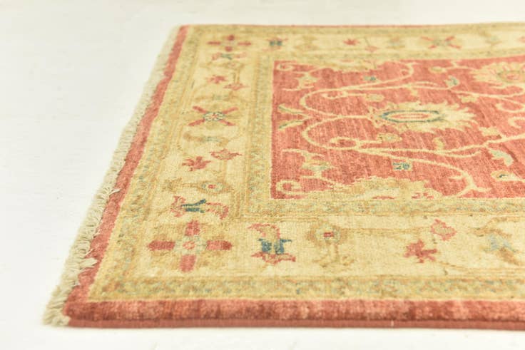 Detail image of 2' 8 x 9' 2 Hand Knotted Peshawar Ziegler Runner Rug