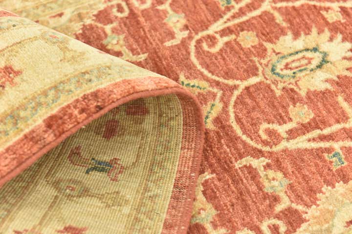 2' 8 x 9' 2 Hand Knotted Peshawar Ziegler Runner Rug