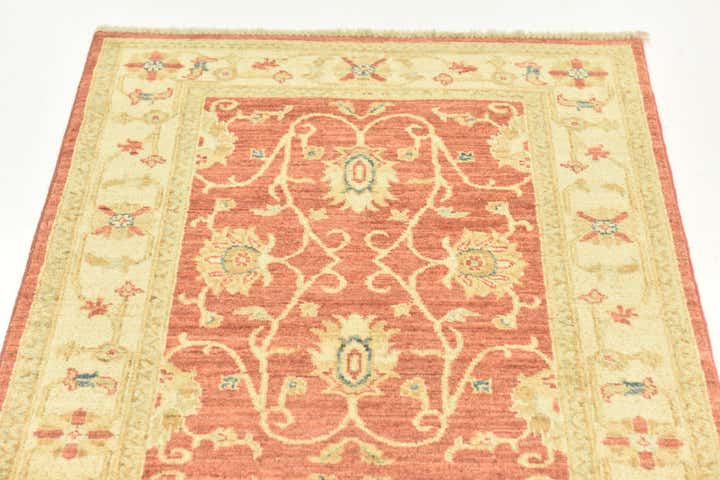 2' 8 x 9' 10 Hand Knotted Peshawar Ziegler Runner Rug