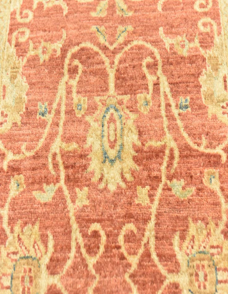 Detail image of 2' 8 x 9' 10  Hand Knotted Peshawar Ziegler Runner Rug