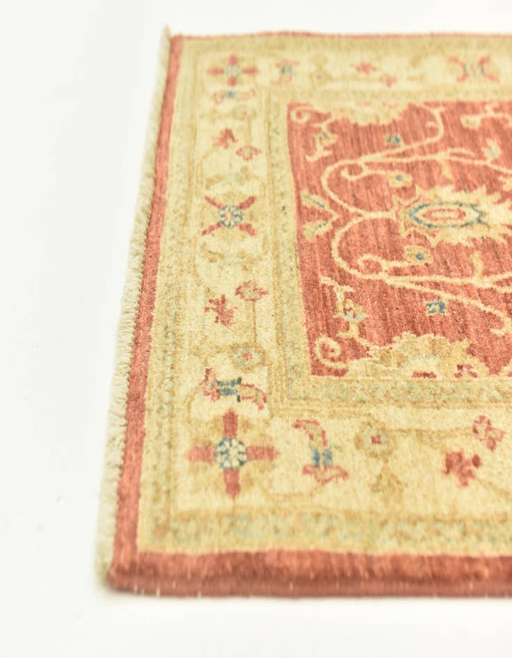 Detail image of 2' 8 x 9' 10  Hand Knotted Peshawar Ziegler Runner Rug