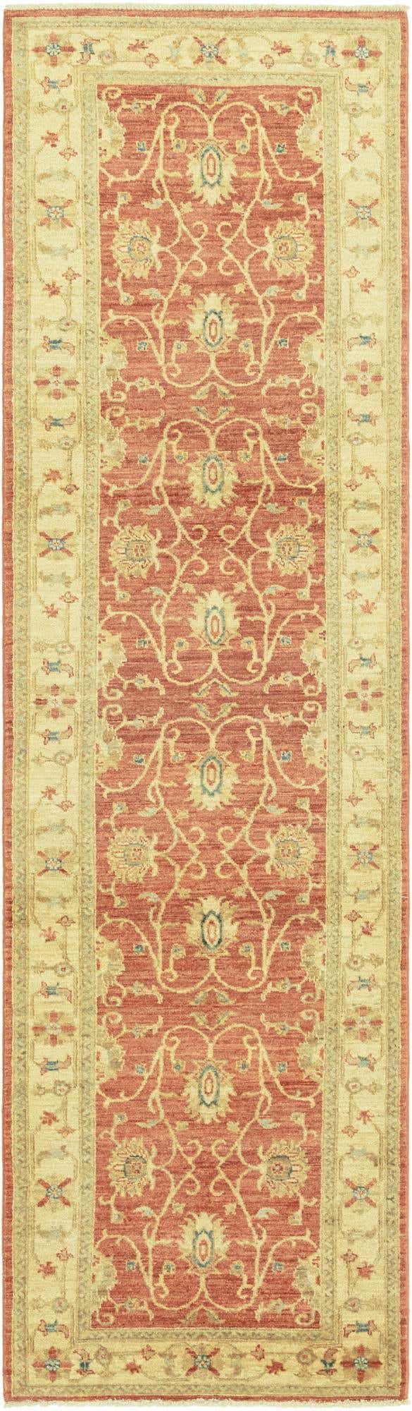 2' 8 x 9' 10 Hand Knotted Peshawar Ziegler Runner Rug