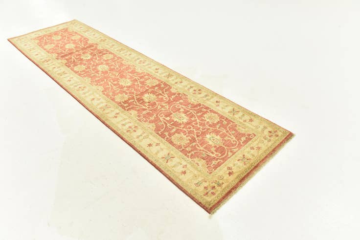 Detail image of 2' 8 x 9' 6 Hand Knotted Peshawar Ziegler Runner Rug