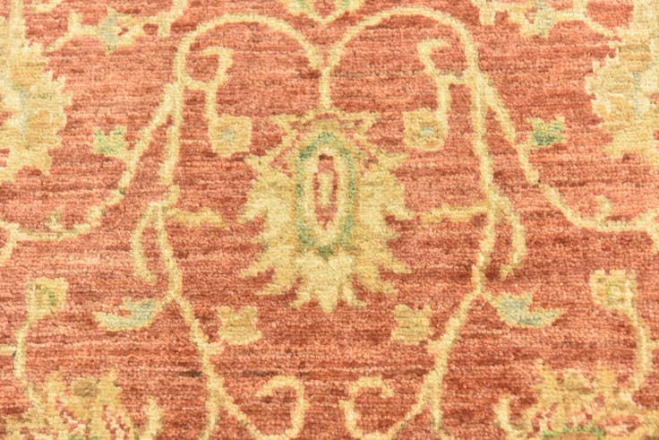 Detail image of 2' 8 x 9' 6 Hand Knotted Peshawar Ziegler Runner Rug