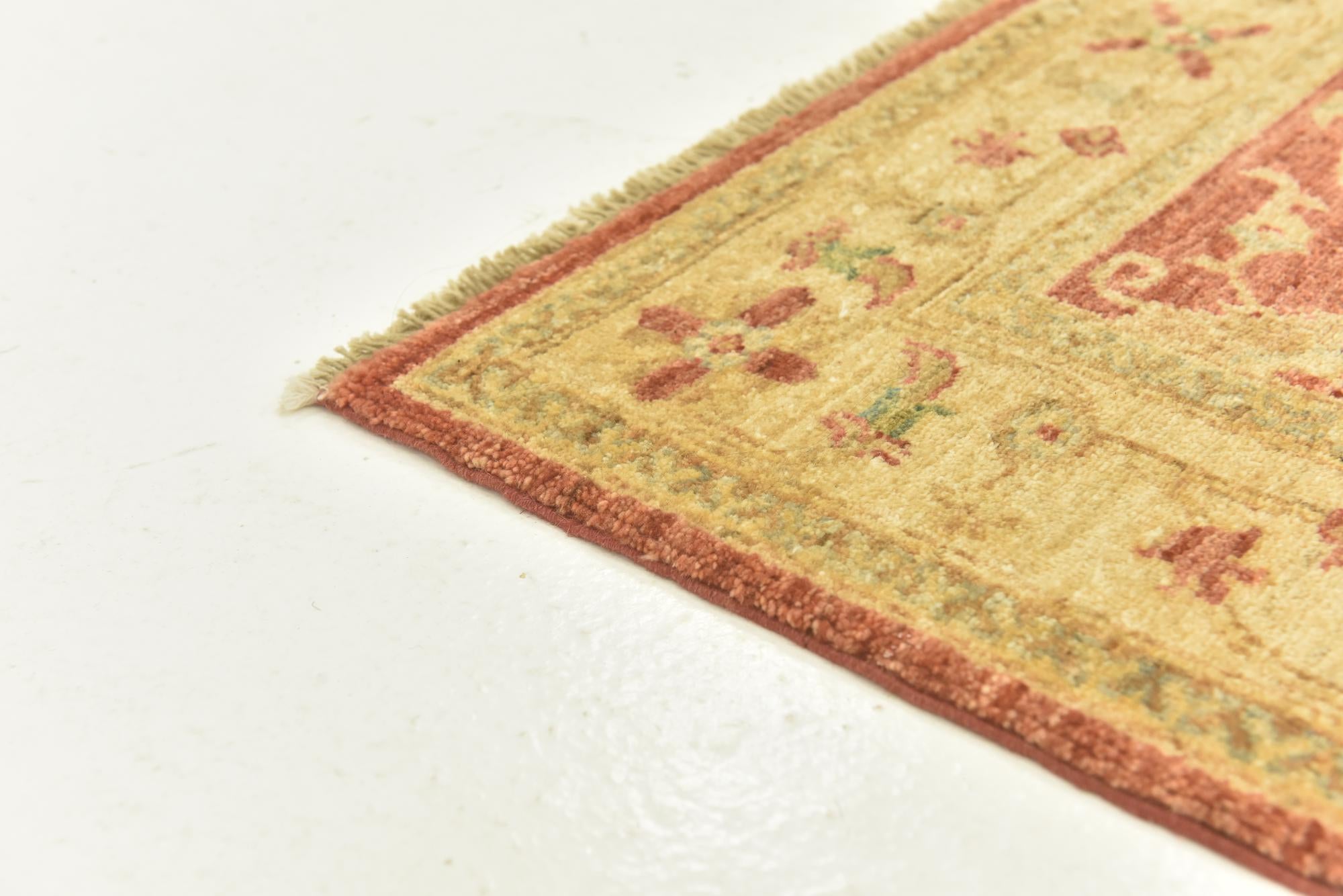 2' 8 x 9' 6 Hand Knotted Peshawar Ziegler Runner Rug