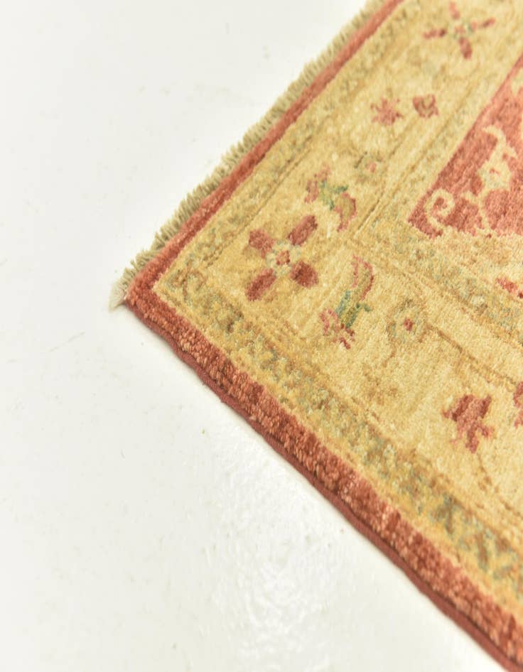 Detail image of 2' 8 x 9' 6  Hand Knotted Peshawar Ziegler Runner Rug