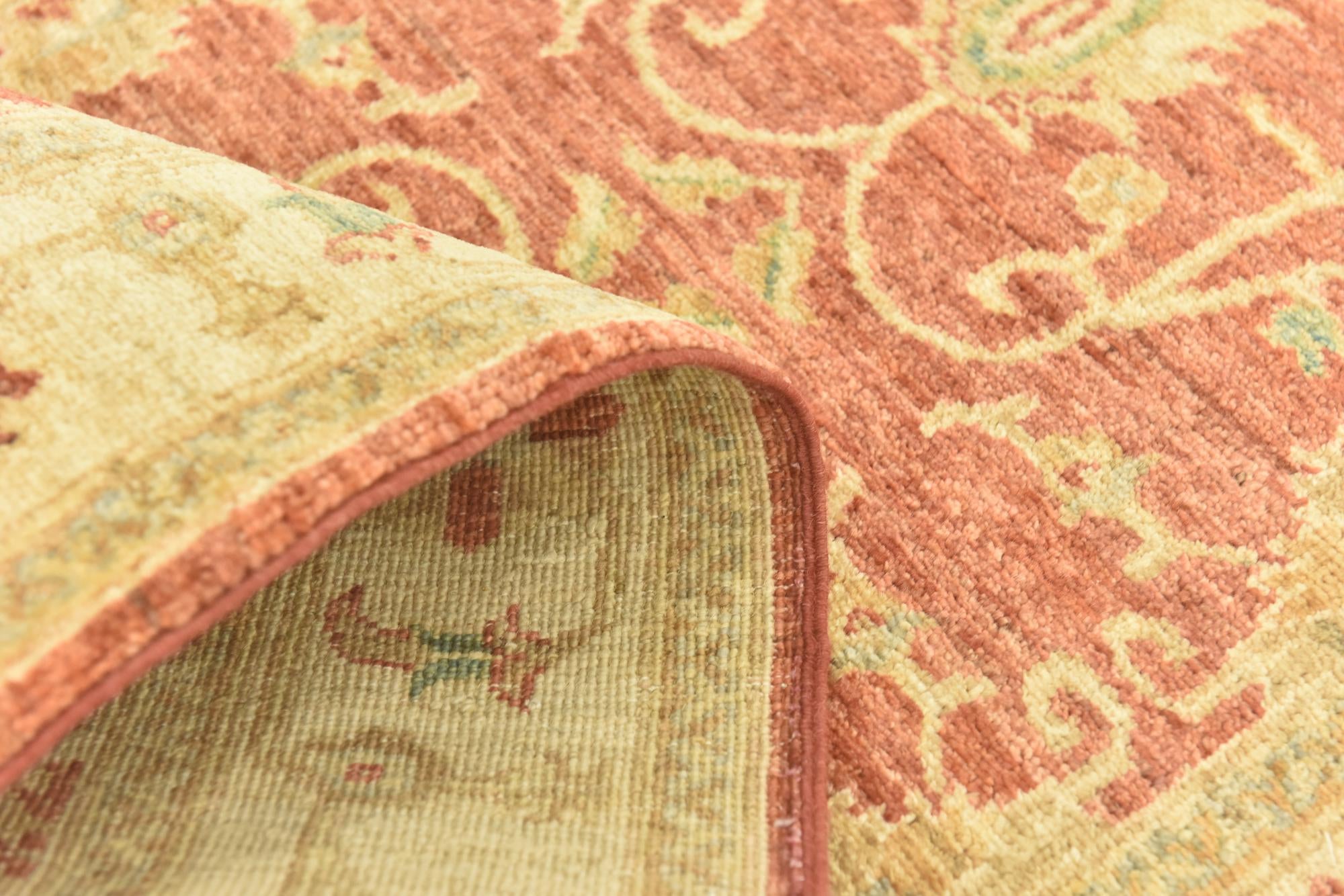 2' 8 x 9' 6 Hand Knotted Peshawar Ziegler Runner Rug