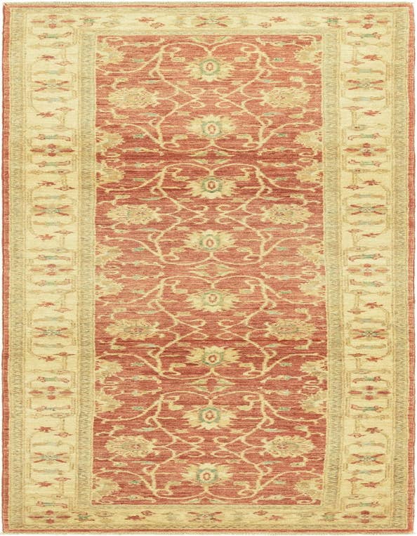 Detail image of 2' 8 x 9' 6 Hand Knotted Peshawar Ziegler Runner Rug