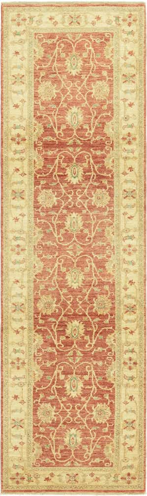 2' 8 x 9' 6 Hand Knotted Peshawar Ziegler Runner Rug