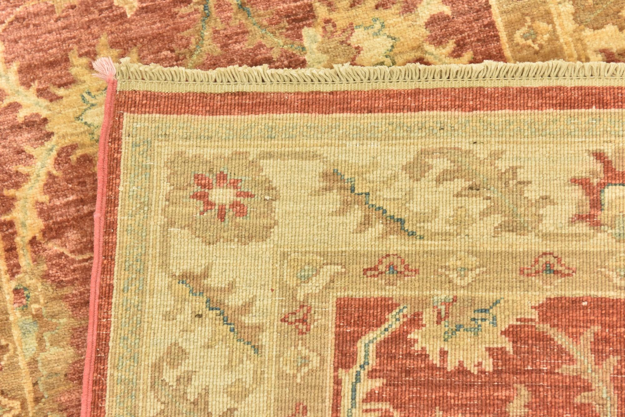 2' 8 x 9' 8 Hand Knotted Peshawar Ziegler Runner Rug