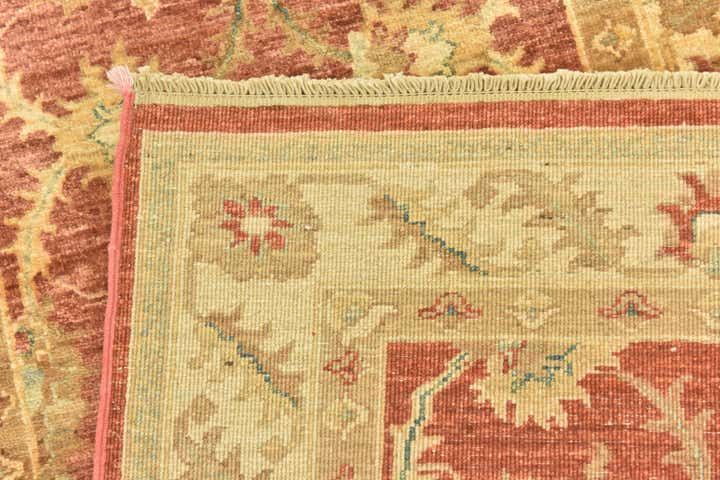 2' 8 x 9' 8 Hand Knotted Peshawar Ziegler Runner Rug