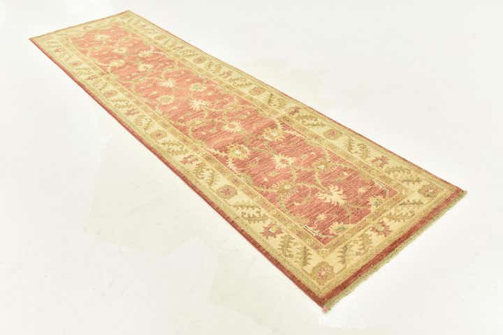 2' 8 x 9' 8 Hand Knotted Peshawar Ziegler Runner Rug