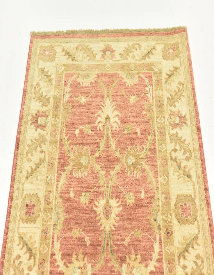 Detail image of 2' 8 x 9' 8 Hand Knotted Peshawar Ziegler Runner Rug