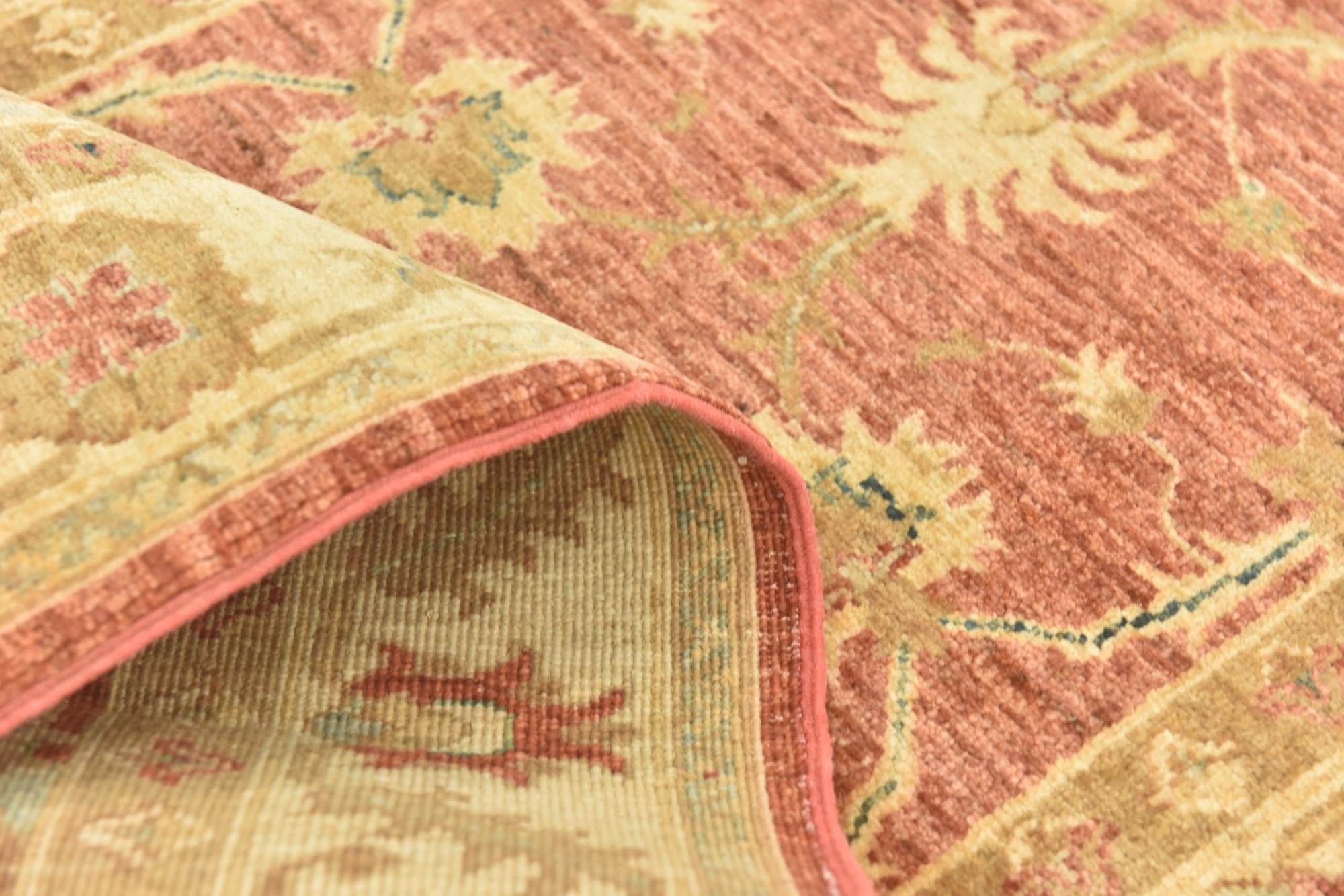 2' 8 x 9' 8 Hand Knotted Peshawar Ziegler Runner Rug