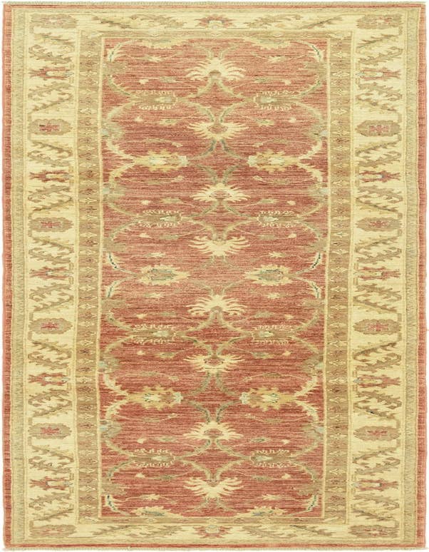 Detail image of 2' 8 x 9' 8 Hand Knotted Peshawar Ziegler Runner Rug