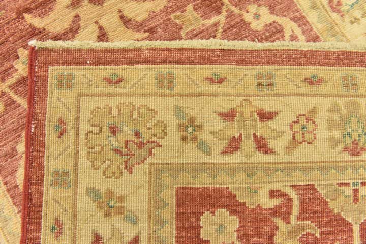 2' 8 x 10' 7 Hand Knotted Peshawar Ziegler Runner Rug
