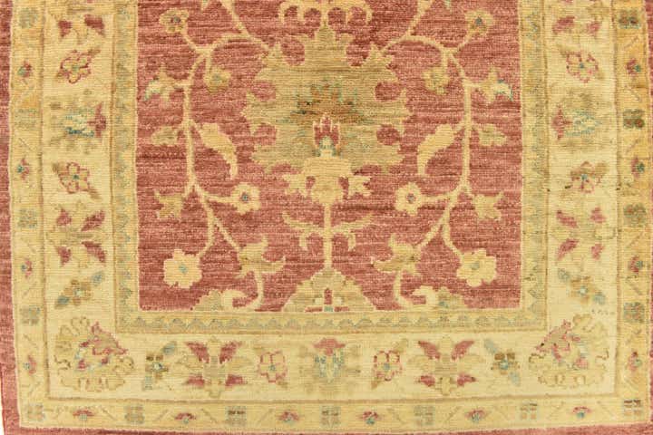2' 8 x 10' 7 Hand Knotted Peshawar Ziegler Runner Rug