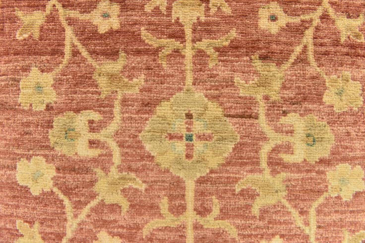 Detail image of 2' 8 x 10' 7 Hand Knotted Peshawar Ziegler Runner Rug