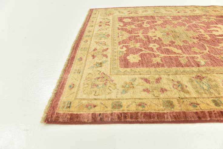Detail image of 2' 8 x 10' 7 Hand Knotted Peshawar Ziegler Runner Rug