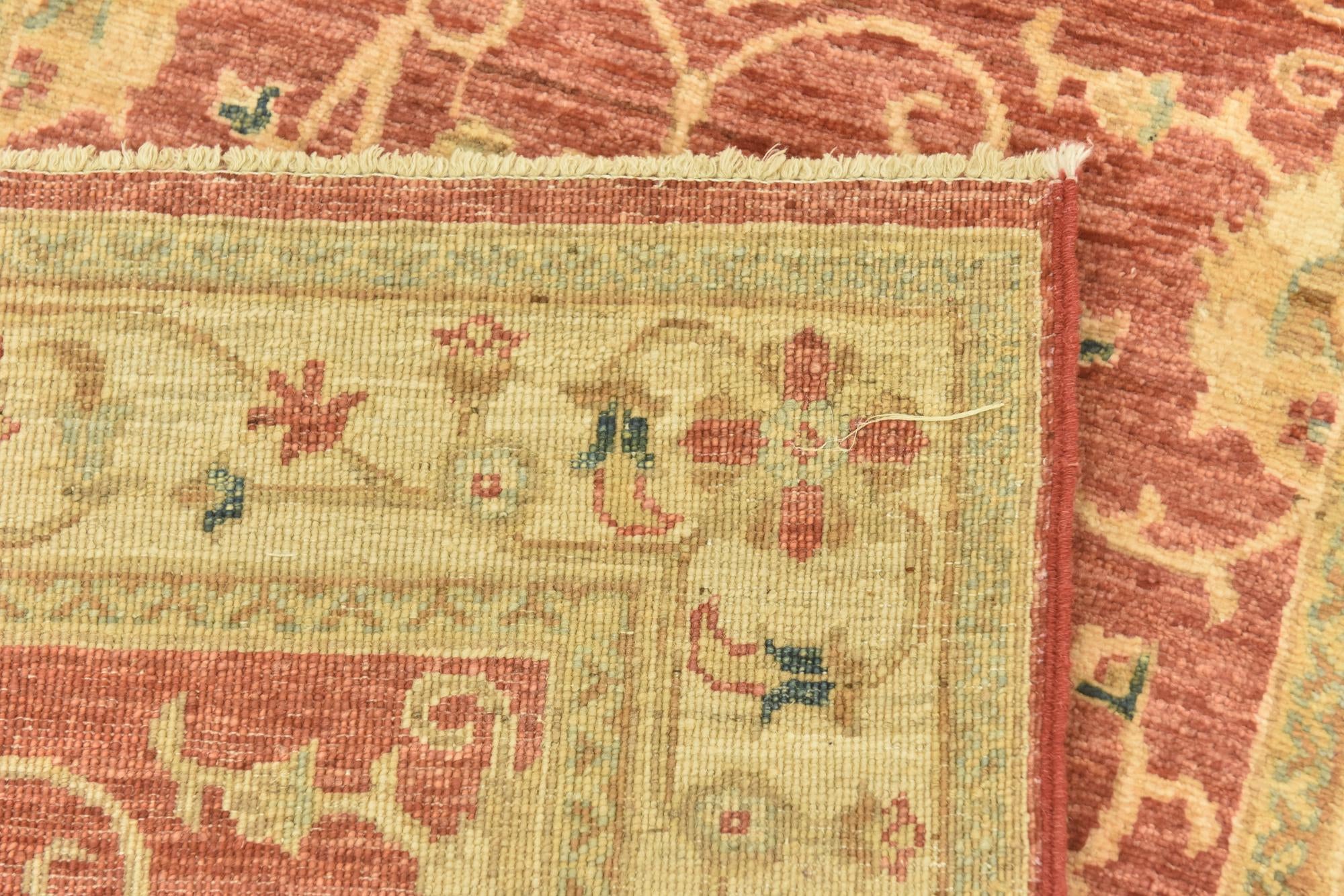 2' 7 x 9' 8 Hand Knotted Peshawar Ziegler Runner Rug