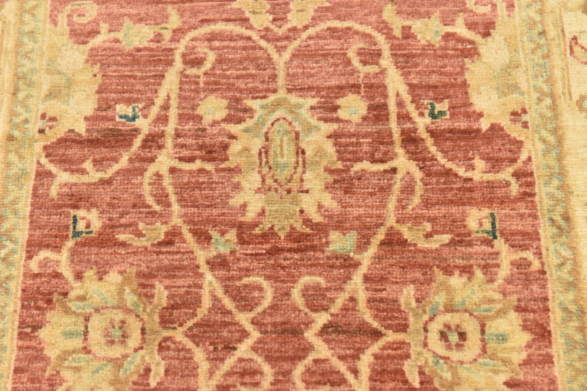 2' 7 x 9' 8 Hand Knotted Peshawar Ziegler Runner Rug