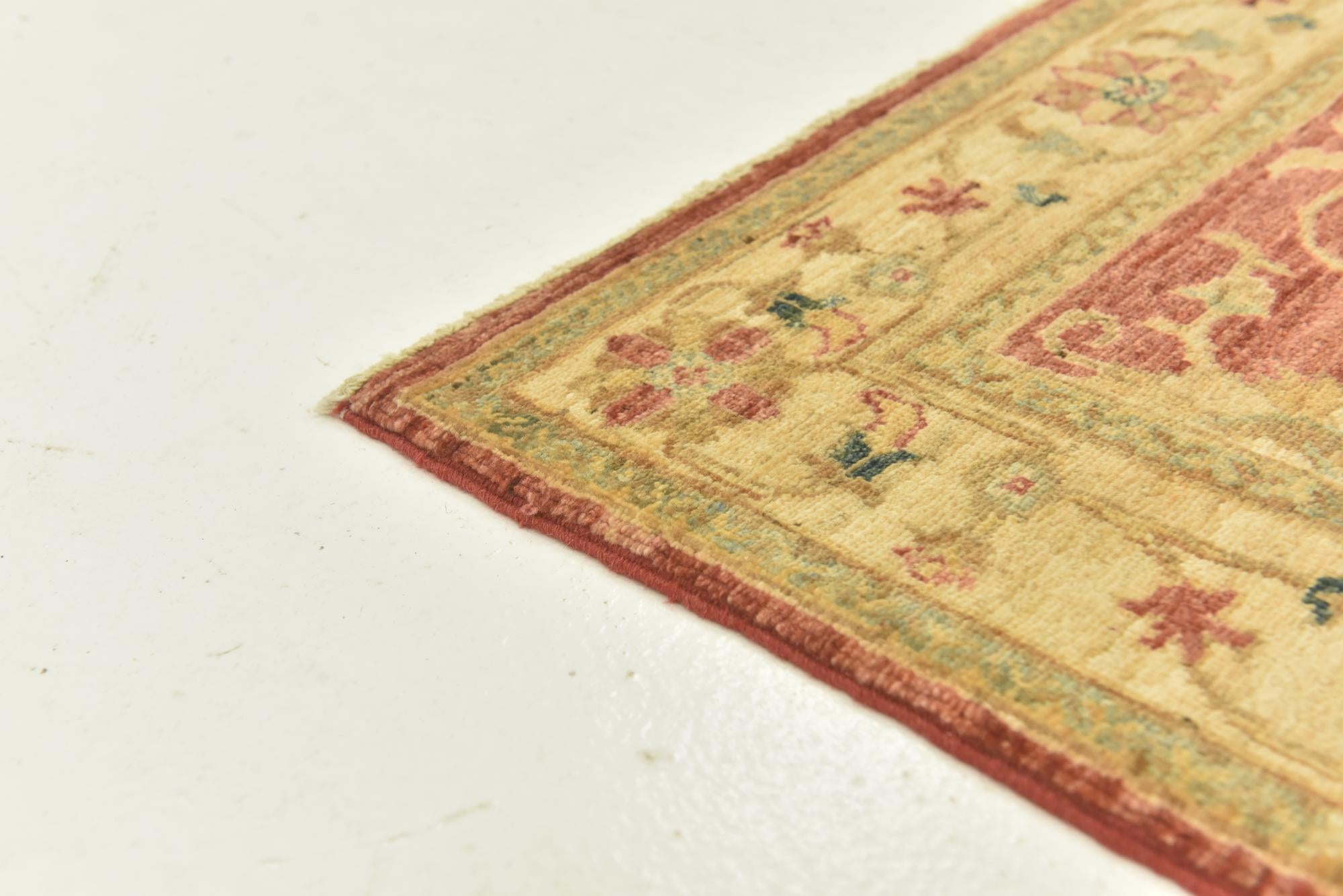 2' 7 x 9' 8 Hand Knotted Peshawar Ziegler Runner Rug