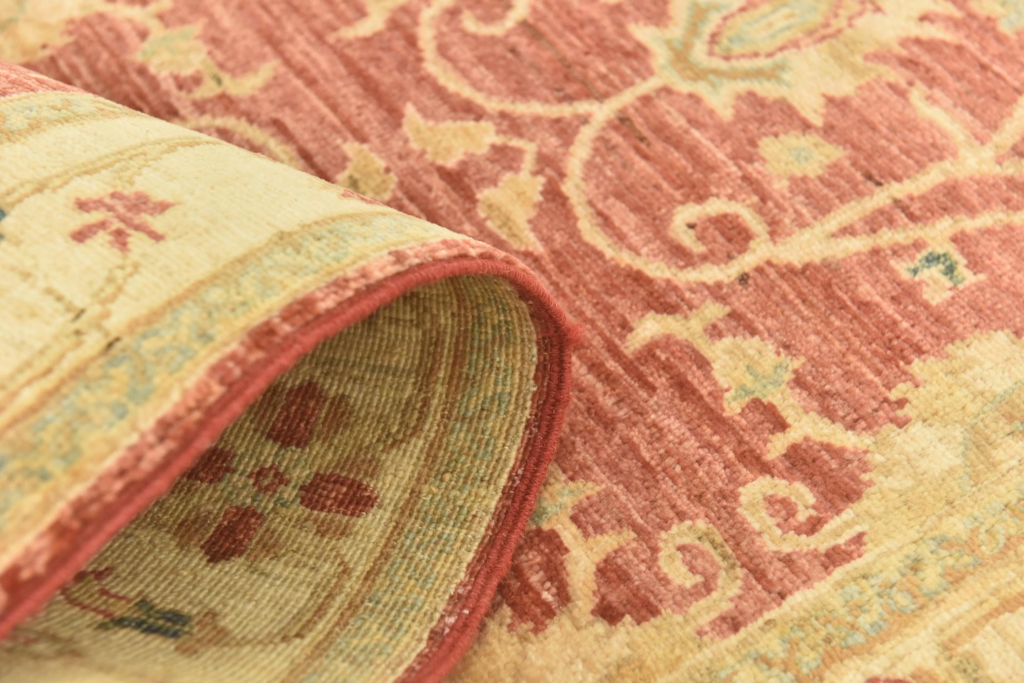 2' 7 x 9' 8 Hand Knotted Peshawar Ziegler Runner Rug