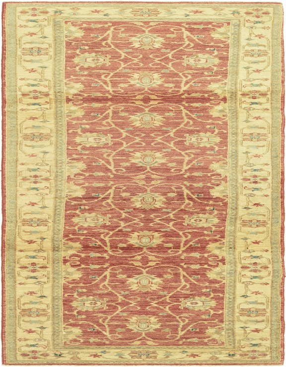 Detail image of 2' 7 x 9' 8 Hand Knotted Peshawar Ziegler Runner Rug