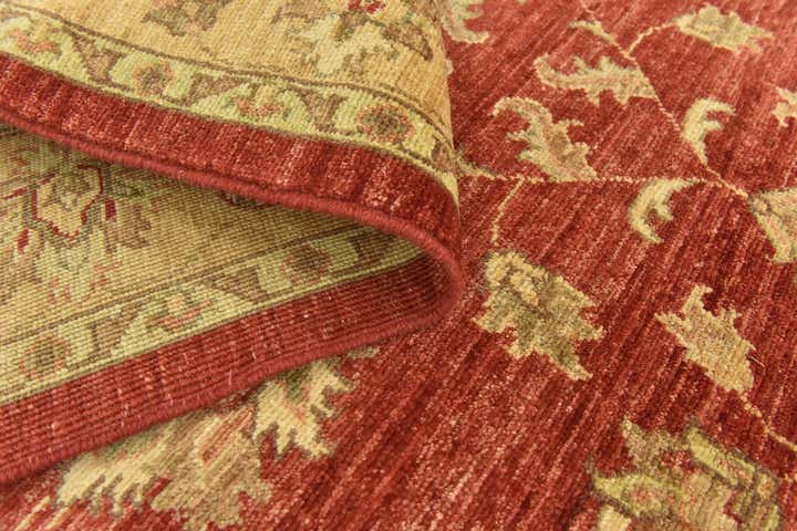 4' 10 x 19' 3 Hand Knotted Peshawar Ziegler Runner Rug