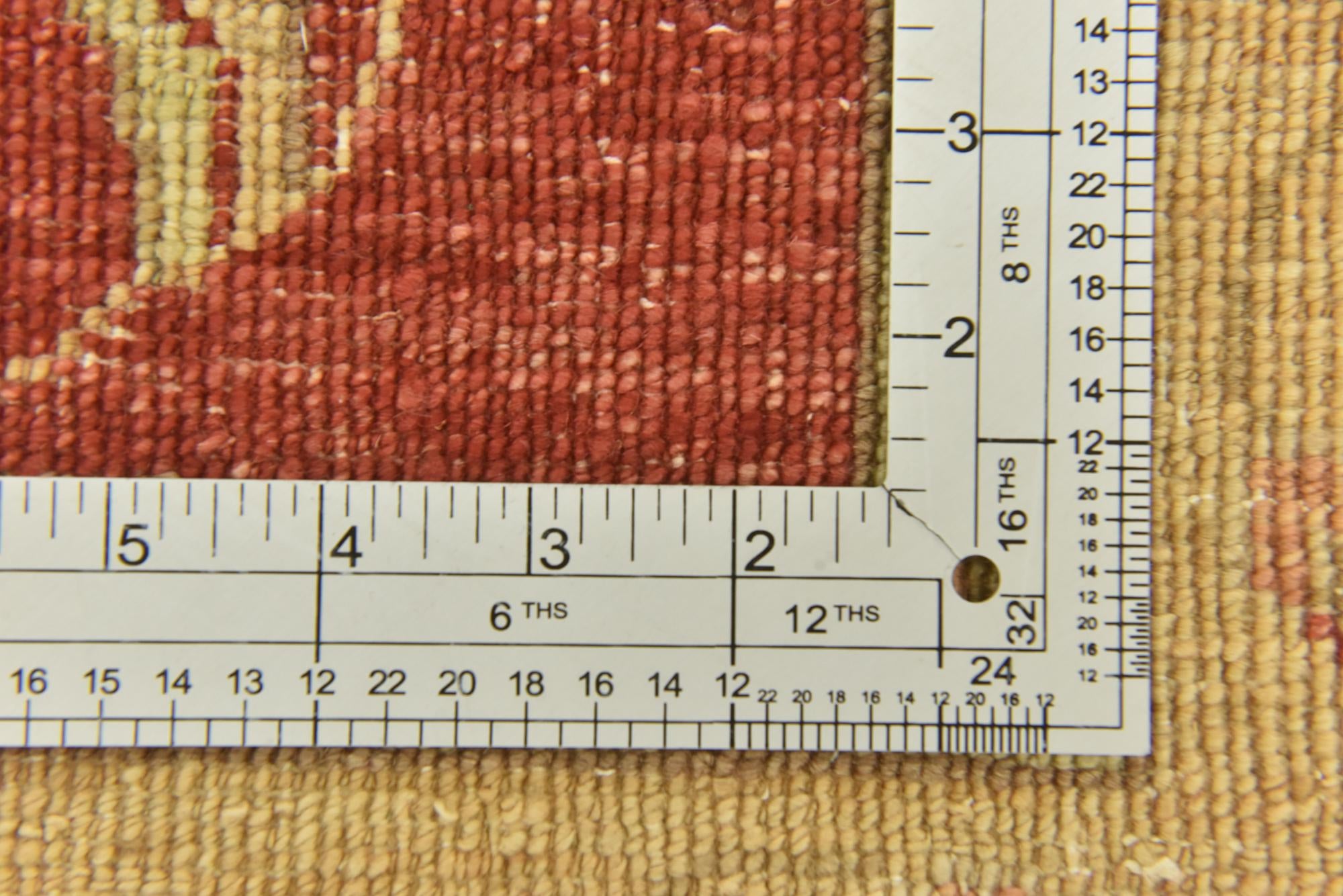 4' 10 x 19' 3 Hand Knotted Peshawar Ziegler Runner Rug