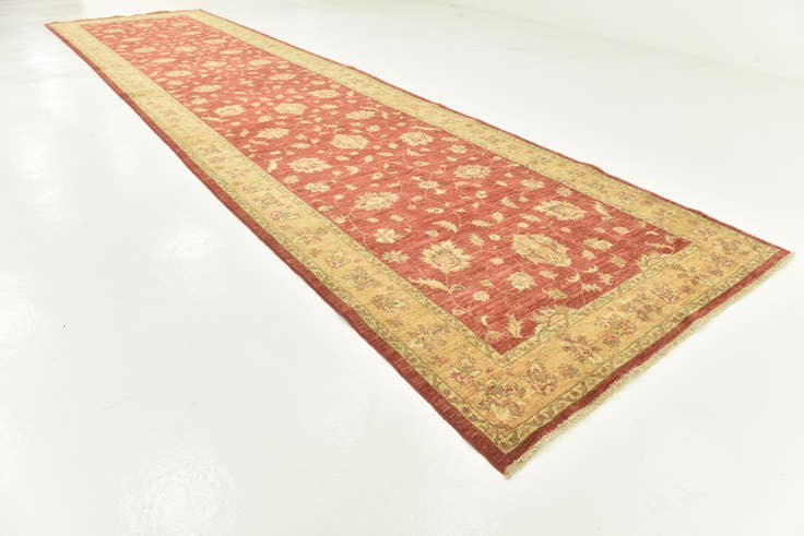 Detail image of 4' 10 x 19' 3 Hand Knotted Peshawar Ziegler Runner Rug