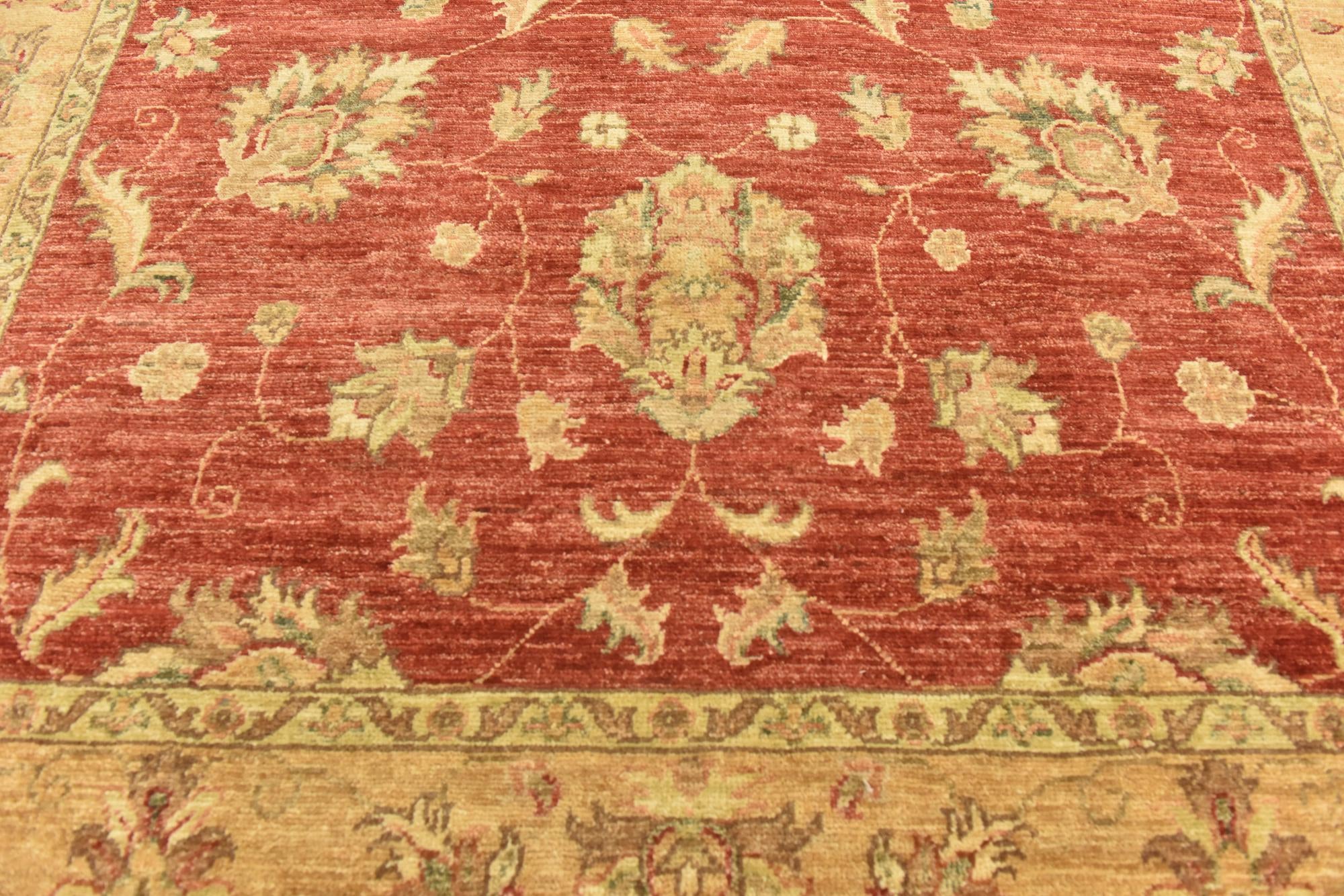 4' 10 x 19' 3 Hand Knotted Peshawar Ziegler Runner Rug