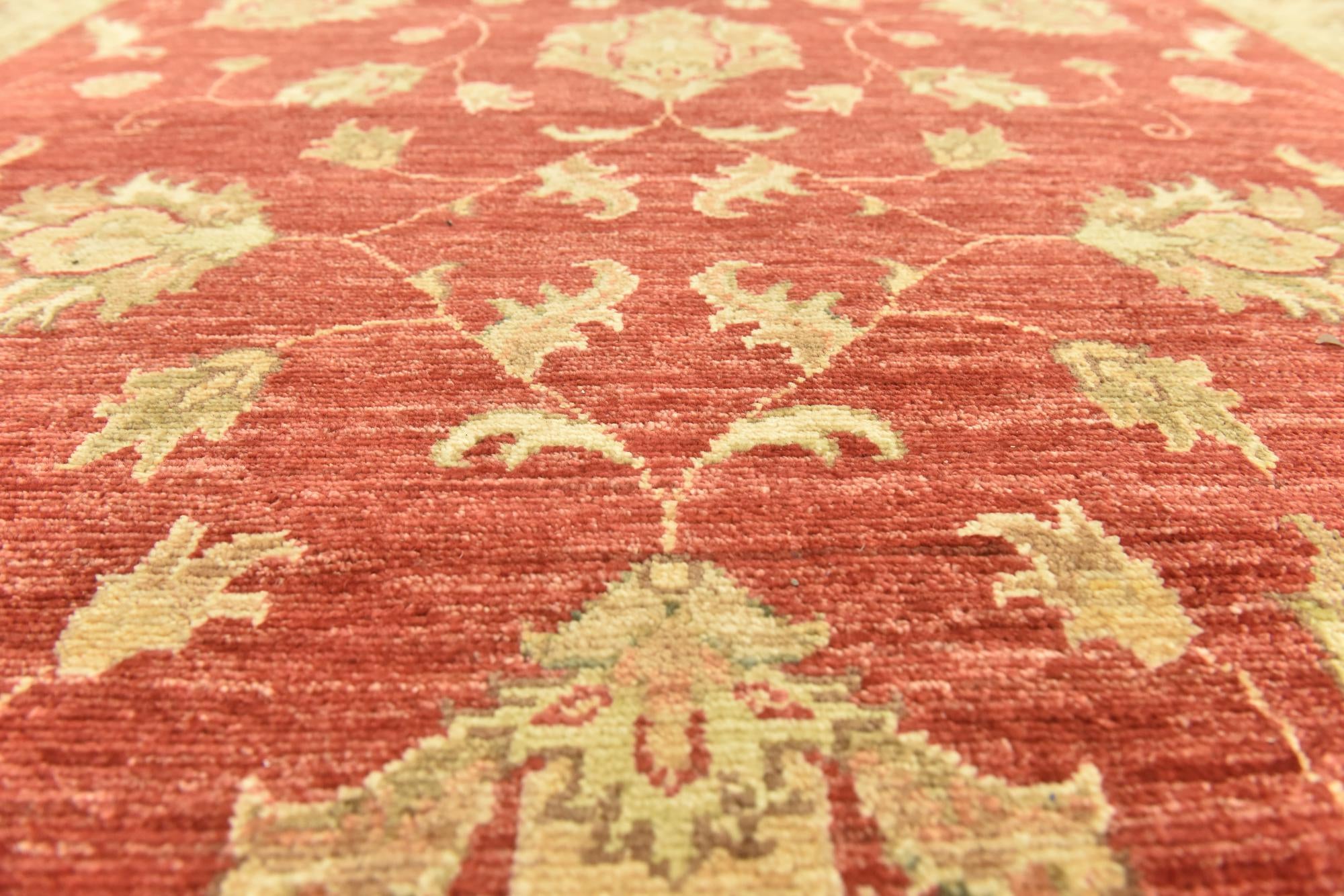 4' 10 x 19' 3 Hand Knotted Peshawar Ziegler Runner Rug