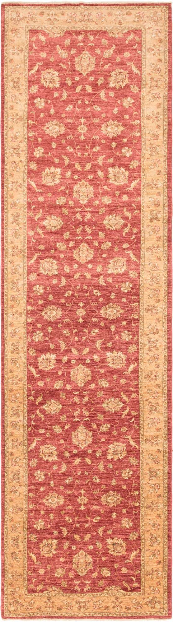 4' 10 x 19' 3 Hand Knotted Peshawar Ziegler Runner Rug