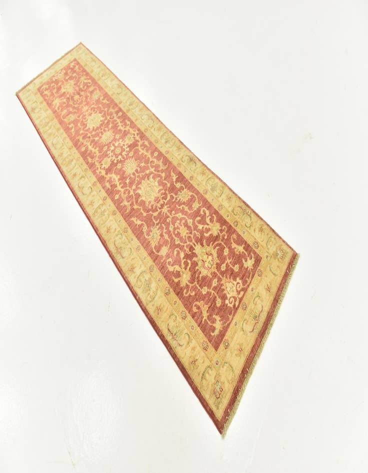 Detail image of 2' 7 x 8' 7  Hand Knotted Peshawar Ziegler Runner Rug