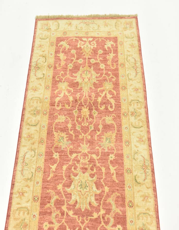 Detail image of 2' 7 x 8' 7  Hand Knotted Peshawar Ziegler Runner Rug