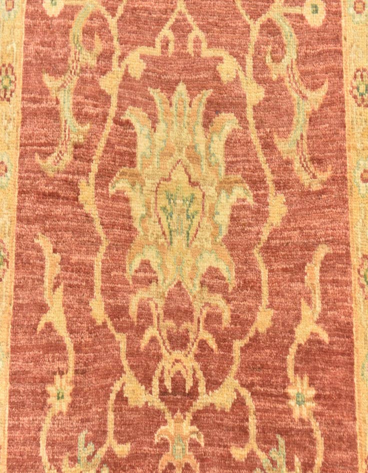 Detail image of 2' 7 x 8' 7  Hand Knotted Peshawar Ziegler Runner Rug