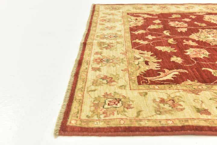 3' 9 x 9' 8 Hand Knotted Peshawar Ziegler Runner Rug