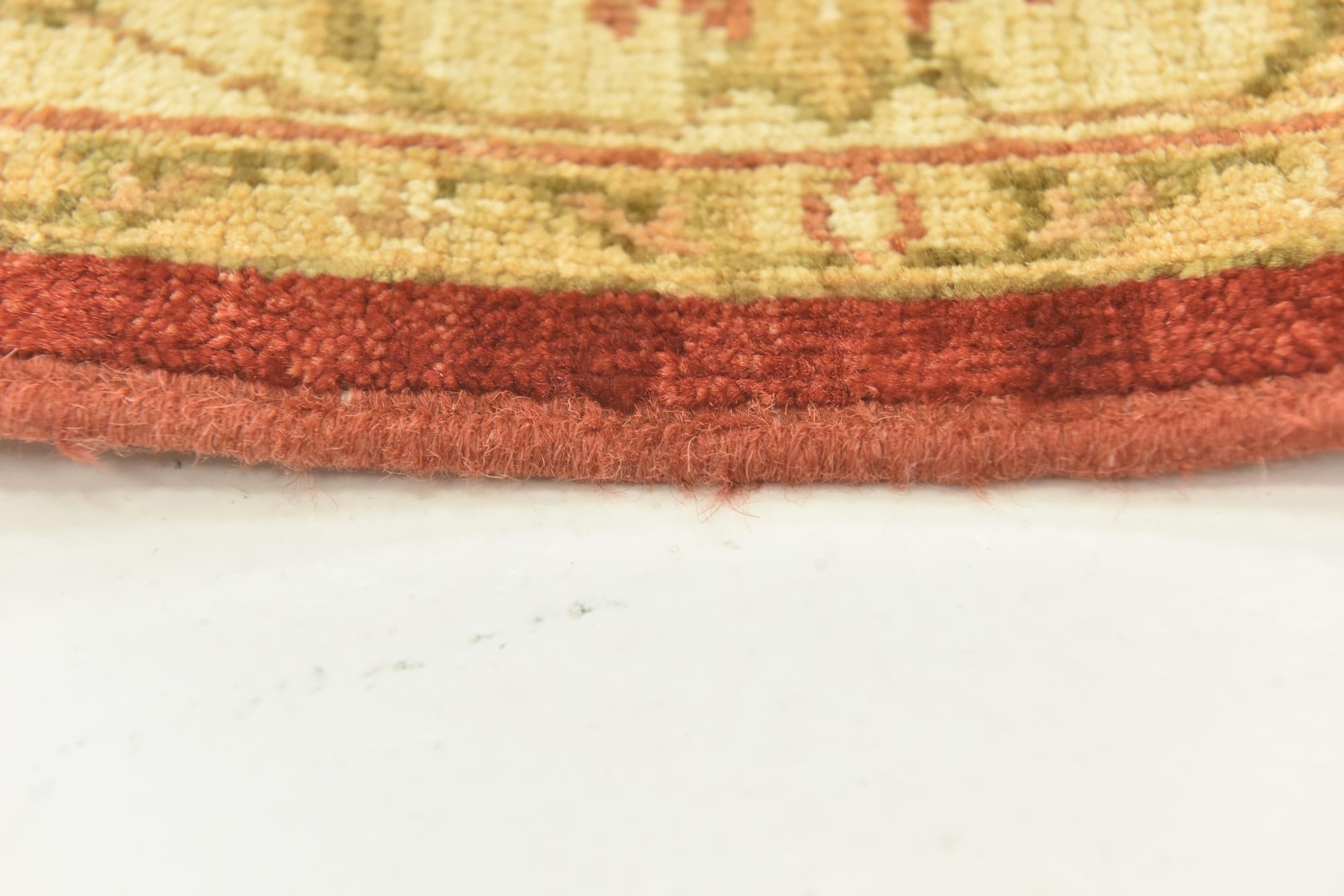 3' 9 x 9' 8 Hand Knotted Peshawar Ziegler Runner Rug