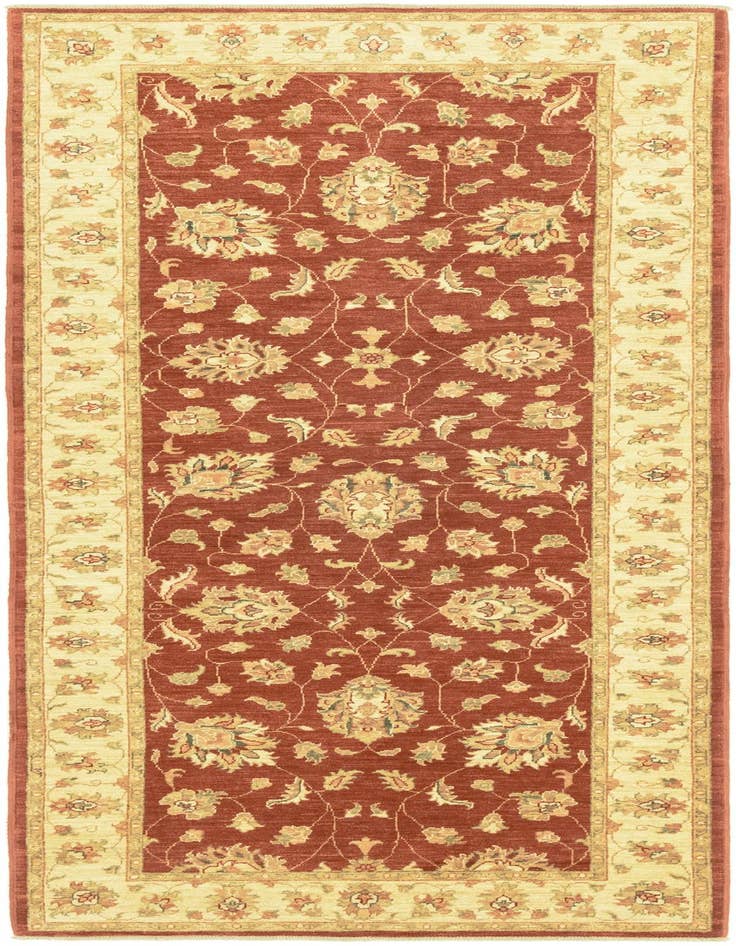 Detail image of 3' 9 x 9' 8 Hand Knotted Peshawar Ziegler Runner Rug