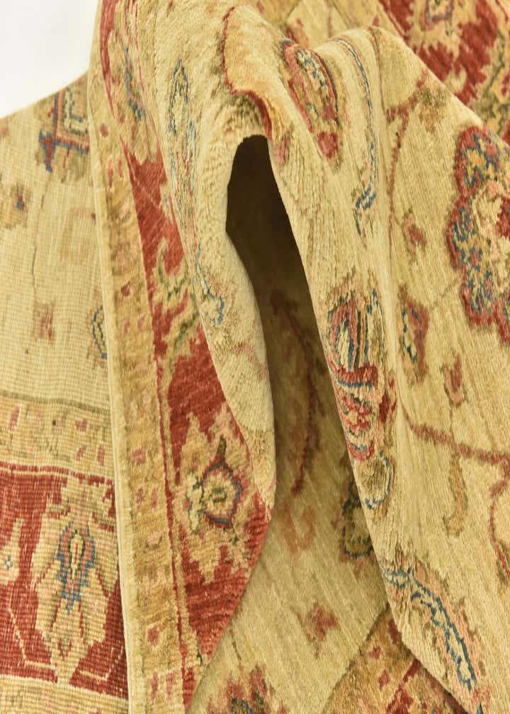 3' 10 x 17' 5 Hand Knotted Peshawar Ziegler Runner Rug