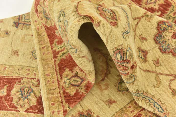 3' 10 x 17' 5 Hand Knotted Peshawar Ziegler Runner Rug