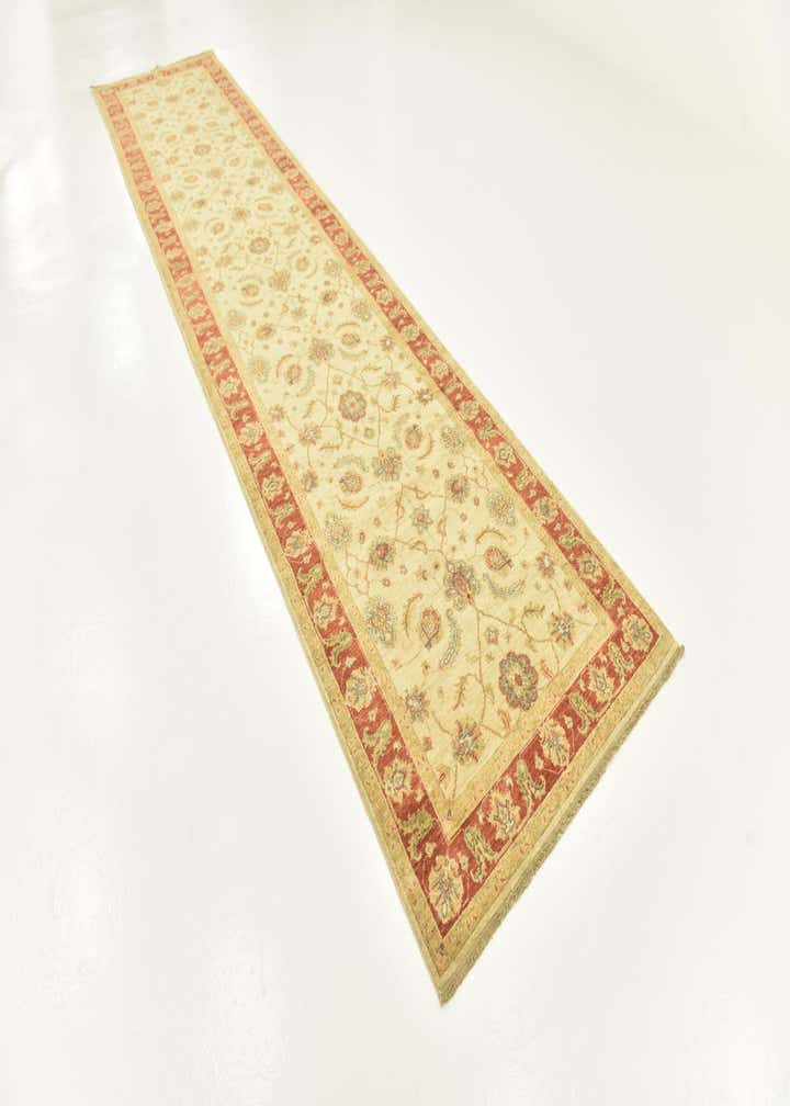 3' 10 x 17' 5 Hand Knotted Peshawar Ziegler Runner Rug